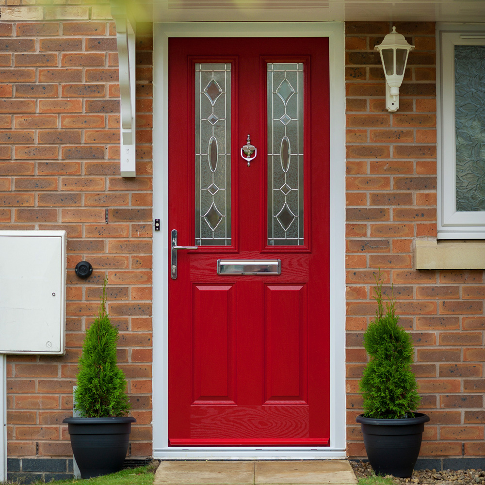 Firmfix-Composite-Door-Red Double Glazed Composit Doors